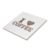 Ik hou van koffie tegeltje (Zijkant)