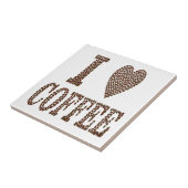 Ik hou van koffie tegeltje (Zijkant)