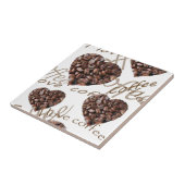 "Ik hou van koffie!" Tegeltje (Zijkant)