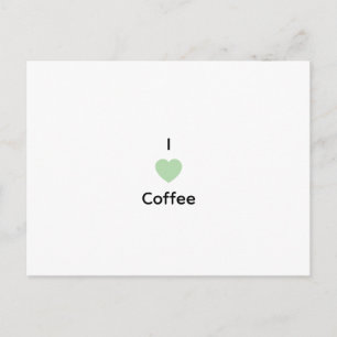 Ik hou van koffie tekst feestdagenkaart