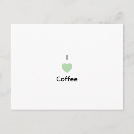 Ik hou van koffie tekst feestdagenkaart (Voorkant)