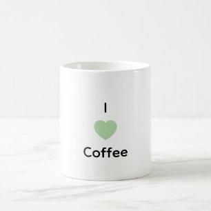Ik hou van koffie tekst mok