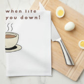 Ik hou van koffie theedoek (Quarter Fold)