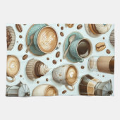 Ik hou van koffie theedoek (Horizontaal)