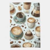 Ik hou van koffie theedoek (Verticaal)