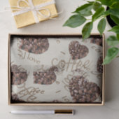 Ik hou van koffie! tissuepapier (Geschenk)