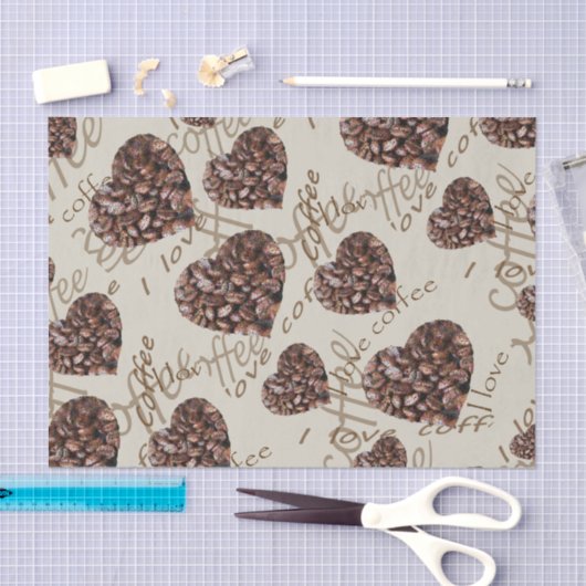 Ik hou van koffie! tissuepapier (Craft)