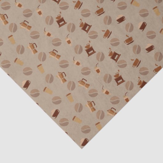 Ik hou van koffie tissuepapier (Detail)