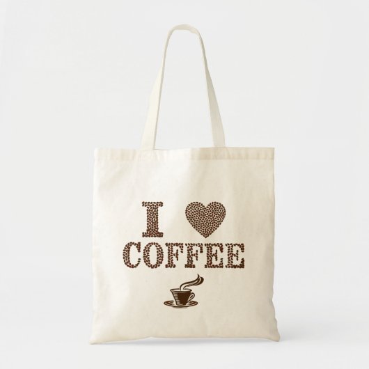 Ik hou van koffie Tot Bag Tote Bag (Voorkant)