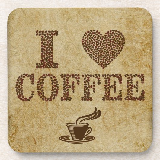Ik hou van koffiebrander bier onderzetter (Voorkant)