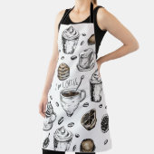 Ik hou van koffiedesign, Schattigee Barista koffie Schort (Insitu)