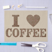 Ik hou van koffiepapier tissuepapier (Craft)