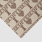 Ik hou van koffiepapier tissuepapier (Detail)