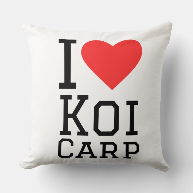 Ik hou van koi karpers kussen (Voorkant)