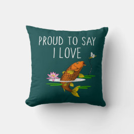 Ik hou van Koi. Kussen