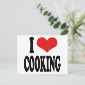Ik hou van koken briefkaart (Staand voorkant)