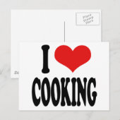 Ik hou van koken briefkaart (Voorkant / Achterkant)