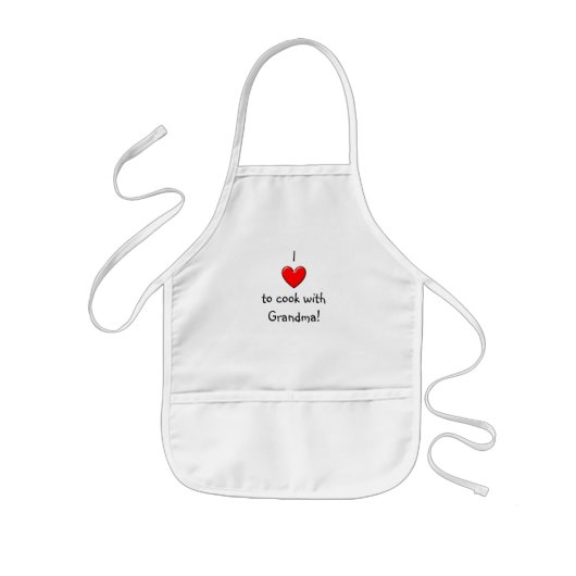 Ik hou van koken met oma Apron Kinder Schort (Voorkant)