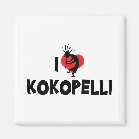 Ik hou van Kokopelli Magneet (Voorkant)