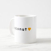 Ik hou van kokosnoot koffiemok (Voorkant links)