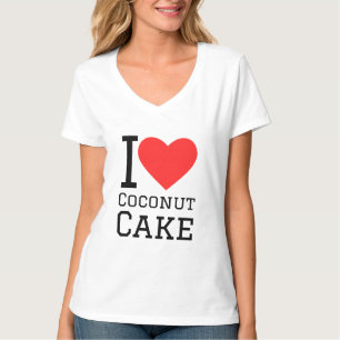 Ik hou van kokosnootcake t-shirt
