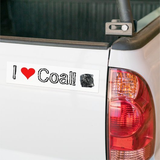 Ik hou van kolen!  - Coal supporter bumper sticker (Op Truck)