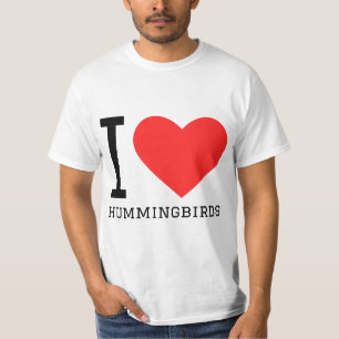 Ik hou van kolibrie t-shirt