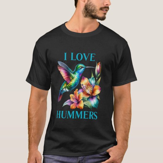 Ik hou van kolibries t-shirt (Voorkant)