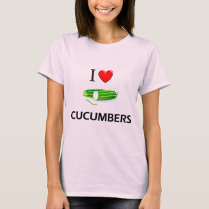 Ik hou van komkommers t-shirt
