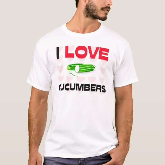 Ik hou van komkommers t-shirt (Voorkant)