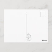 Ik hou van konijnen briefkaart (Achterkant)
