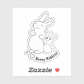 Ik hou van konijntjes sticker (Vel)