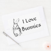Ik hou van konijntjes Stickers (Envelop)