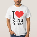 Ik hou van koningscobra t-shirt<br><div class="desc">Ik hou van koningscobra,  voor dierenkoninkrijksliefhebbers</div>