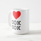 Ik hou van kookboek koffiemok (Voorkant links)