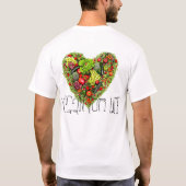 Ik hou van koolhydraten, Vegan for Life t-shirt (Achterkant)
