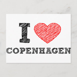 Ik hou van Kopenhagen Briefkaart