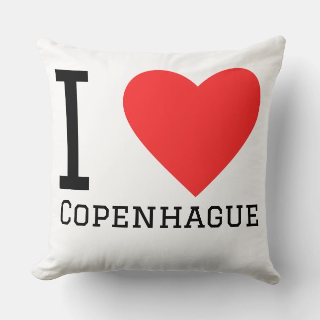 Ik hou van Kopenhagen Kussen (Voorkant)