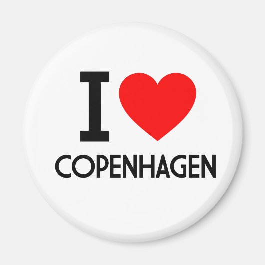 Ik hou van Kopenhagen Magneet (Voorkant)