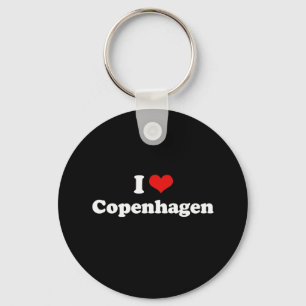 Ik hou van Kopenhagen Tshirt White Tshirt Sleutelhanger