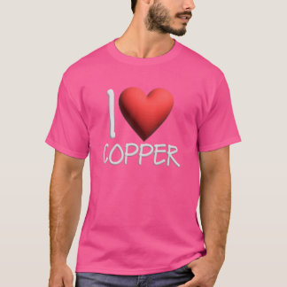 Ik hou van koperen naam gepersonaliseerde Mannen G T-shirt