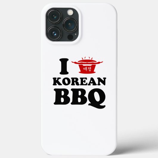 Ik hou van Koreaans BBQ (고기구이) Case-Mate iPhone Case (Achterkant)