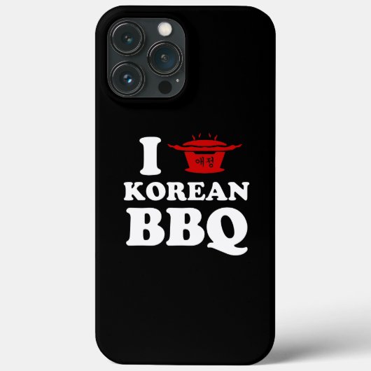 Ik hou van Koreaanse BBQ (고 기 구 이) Case-Mate iPhone Case (Achterkant)