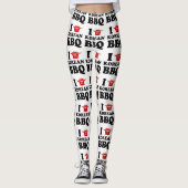 Ik hou van Koreaanse BBQ (고 기 구 이) Leggings (Voorkant)