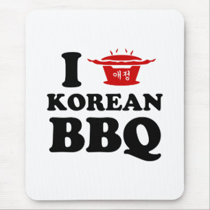Ik hou van Koreaanse BBQ (고 기 구 이) Muismat