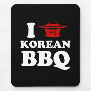 Ik hou van Koreaanse BBQ (고 기 구 이) Muismat