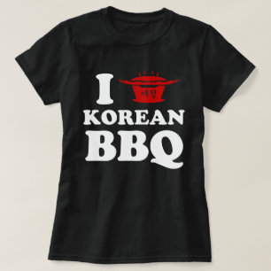 Ik hou van Koreaanse BBQ (고 기 구 이) T-shirt
