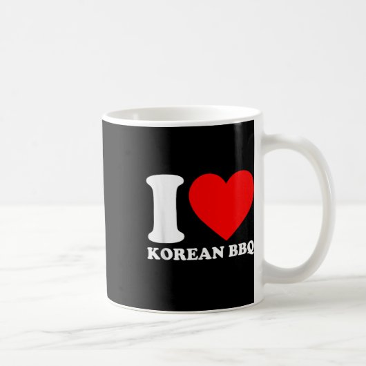 Ik hou van Koreaanse BBQ Koffiemok (Rechts)