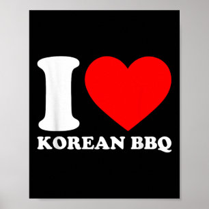 Ik hou van Koreaanse BBQ Poster