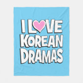 Ik hou van Koreaanse Dramas Fleece Deken (Voorkant)